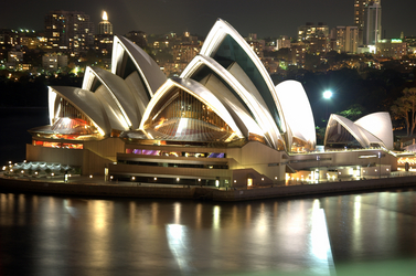 Operahuset i Sydney er designet af den danske arkitekt Jørn Utzon.